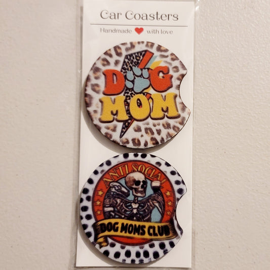 Dog Moms Club Car Coasters