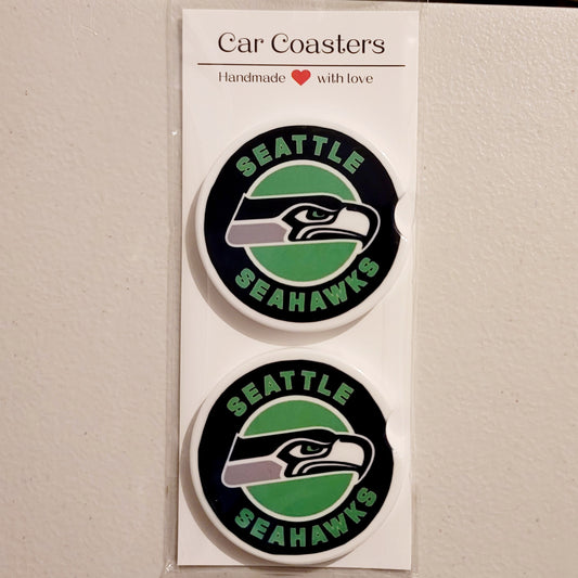 Hawks Green Car Coasters