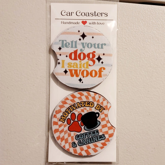 Dog Car Coasters