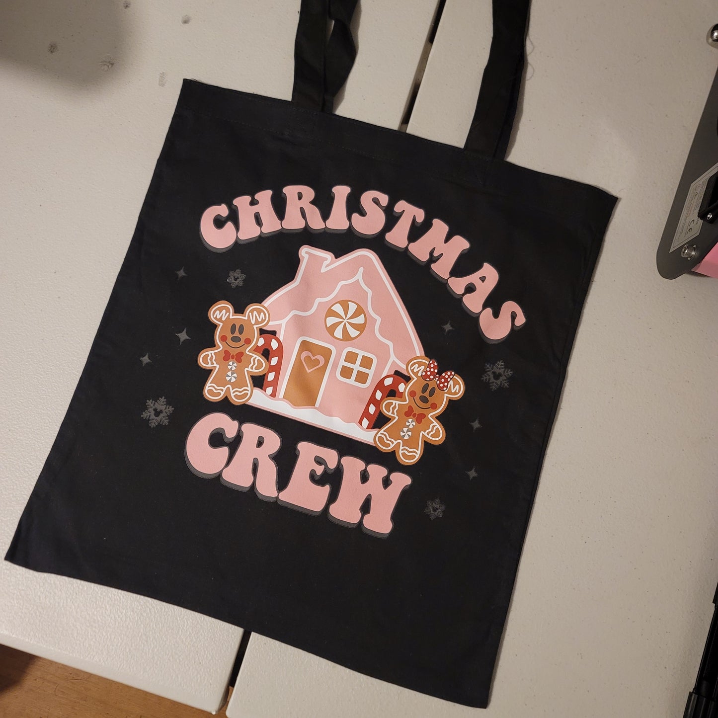 Christmas Crew Tote - Black