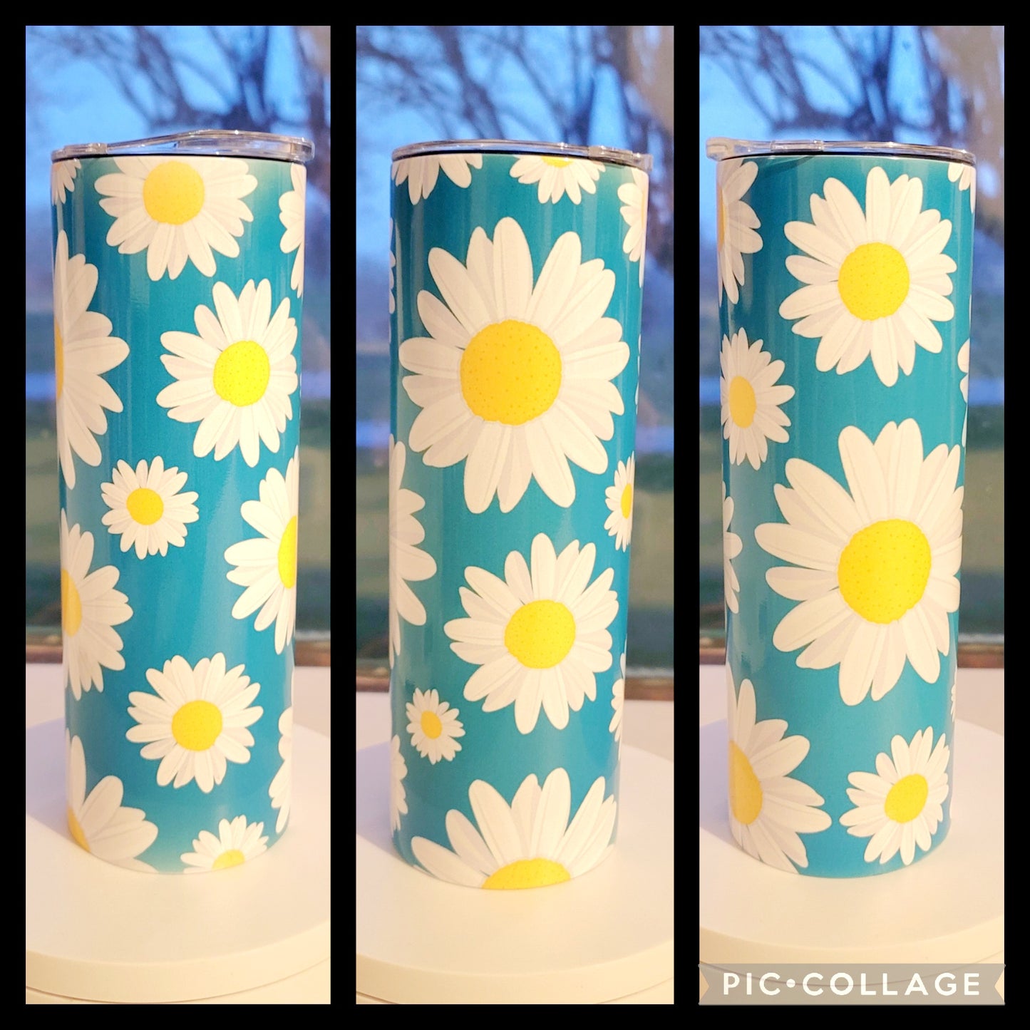 Blue Daisies Tumbler