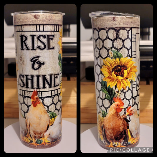 Rise & Shine Chickens Tumbler