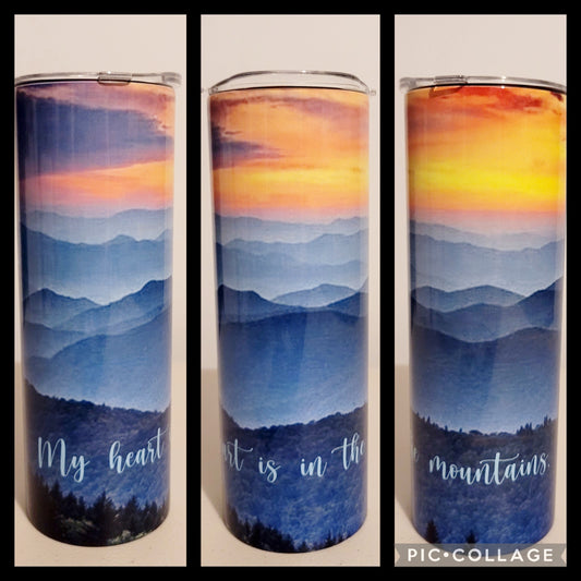 Heart Is In The Mountains Tumbler
