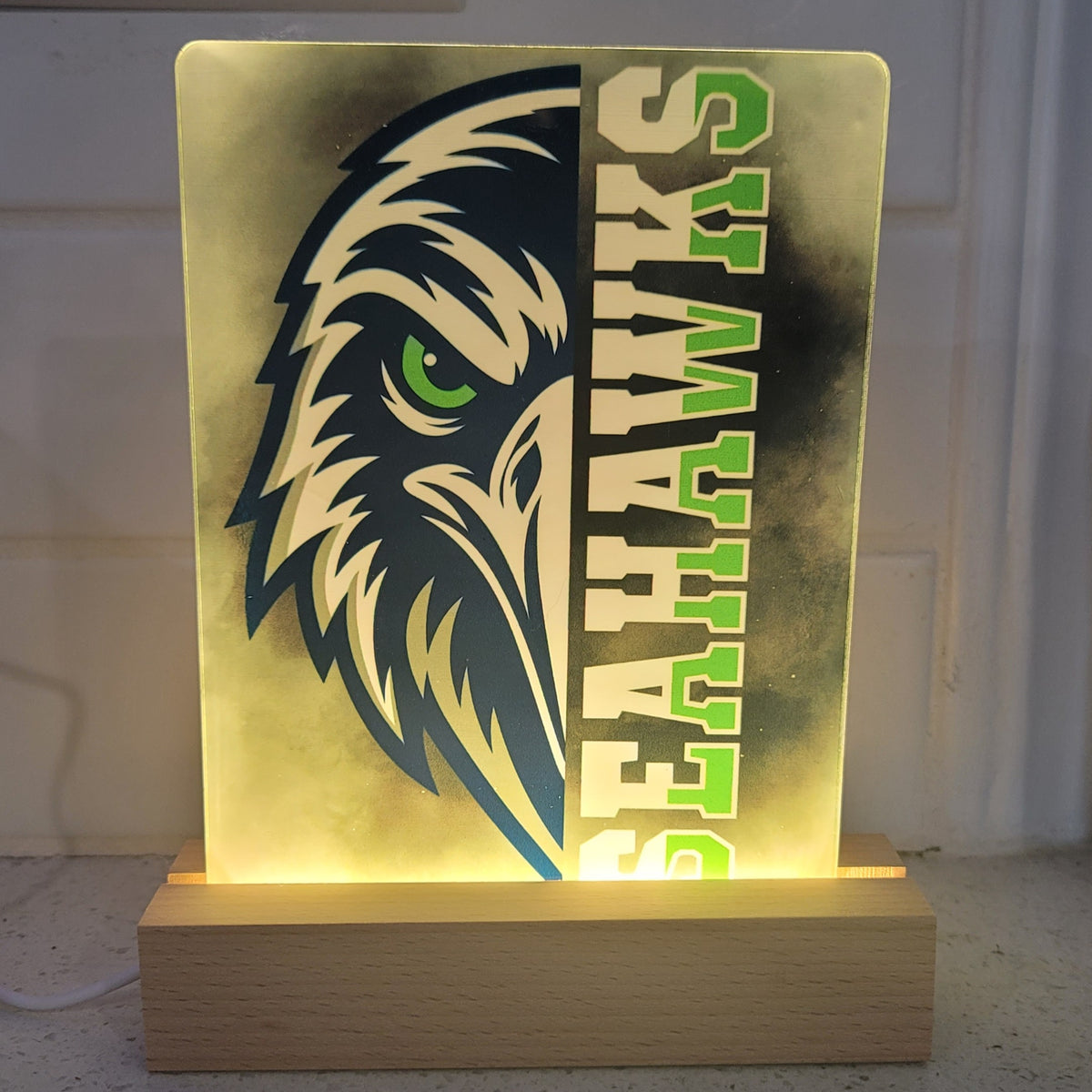 Hawks Light Up Sign