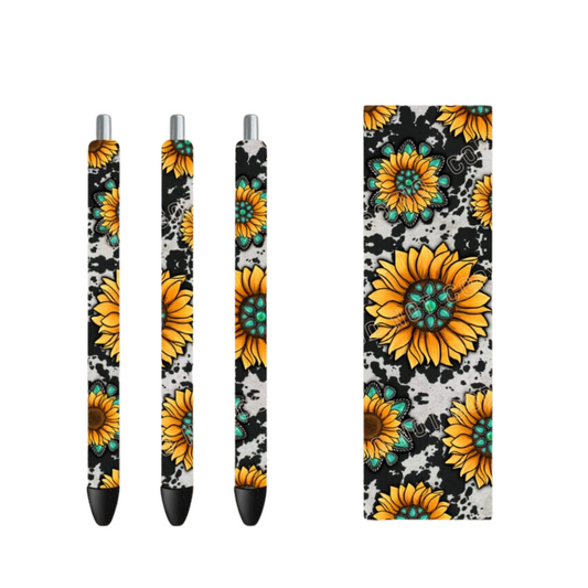 Sunflower & Cowhide - Pen