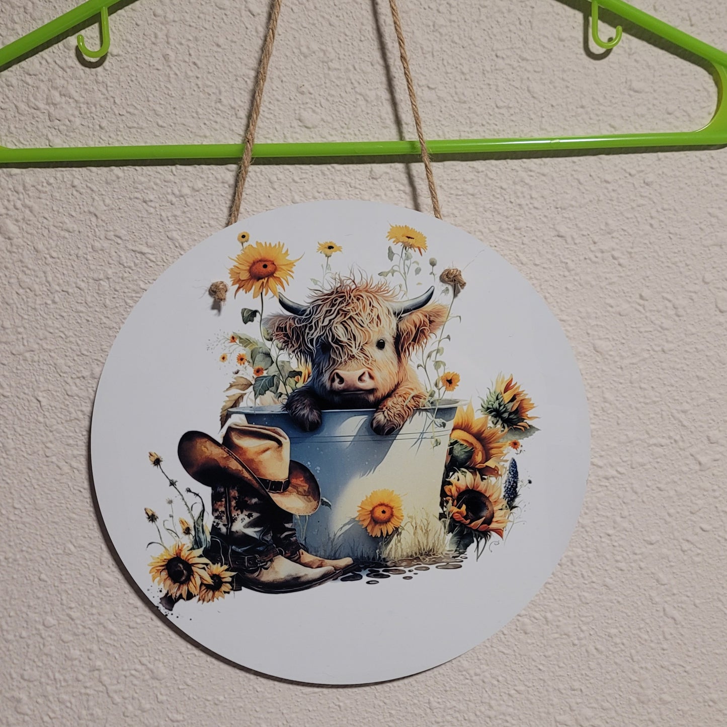 Country Cow Hanging Sign