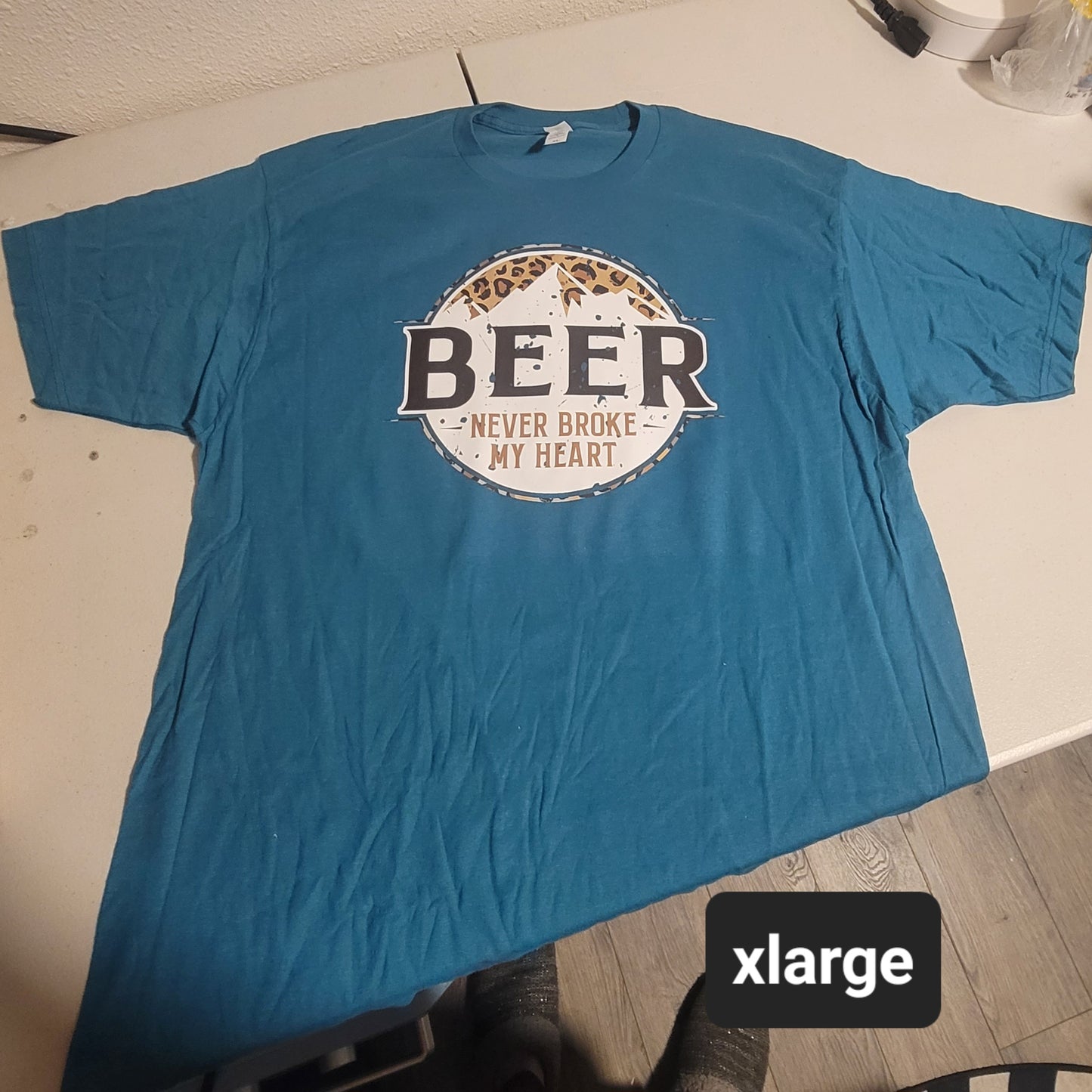 Beer Never Broke My Heart Tshirt - XL