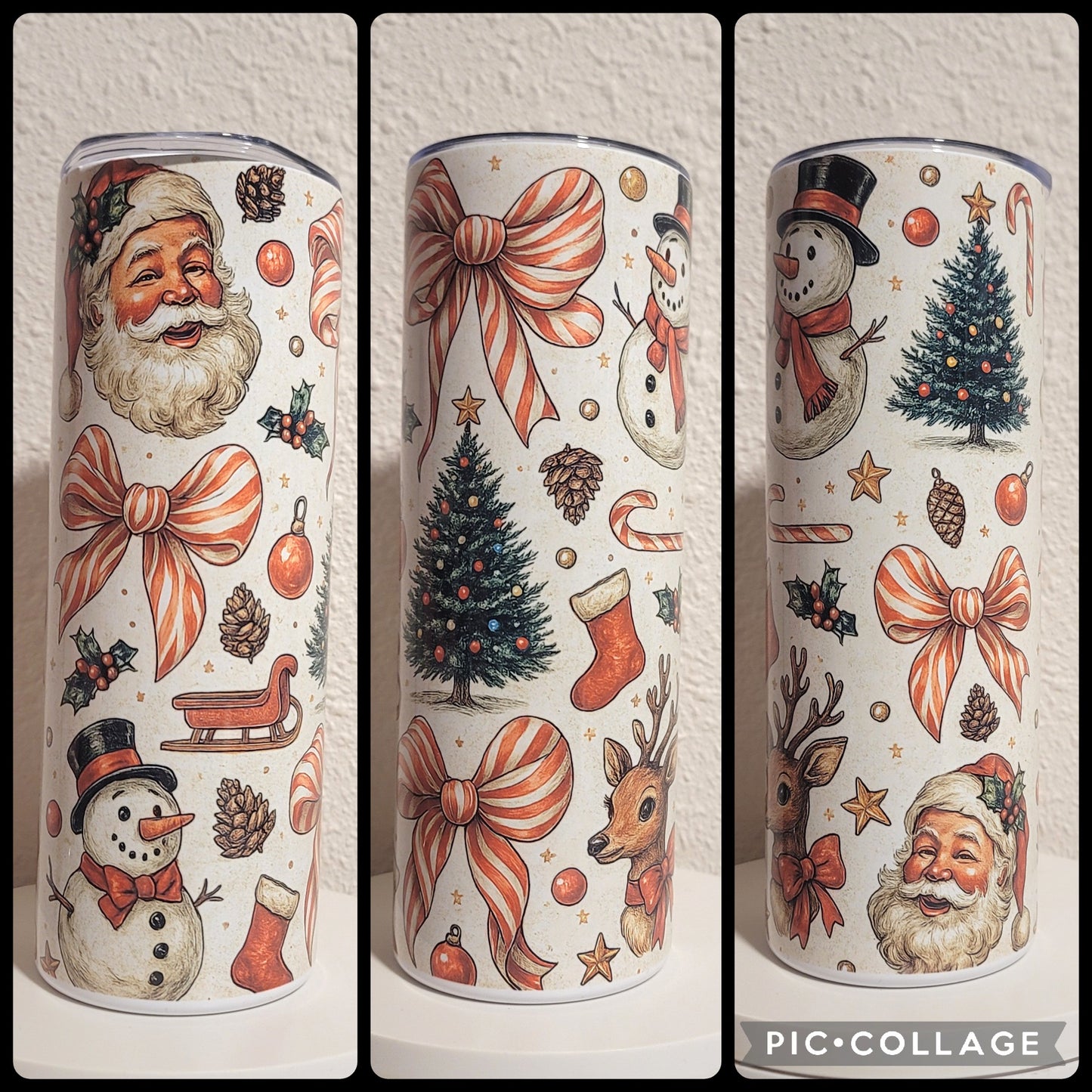 Vintage Christmas Tumbler