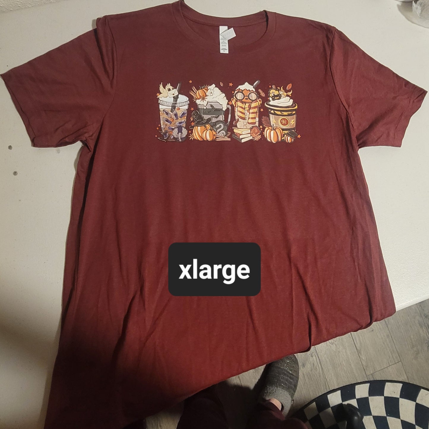 Harry Potter House Coffees Tshirt - XL