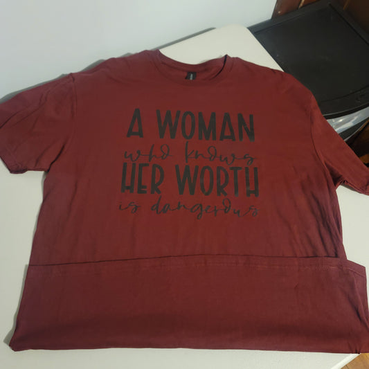 Woman Who Knows Her Worth - XL