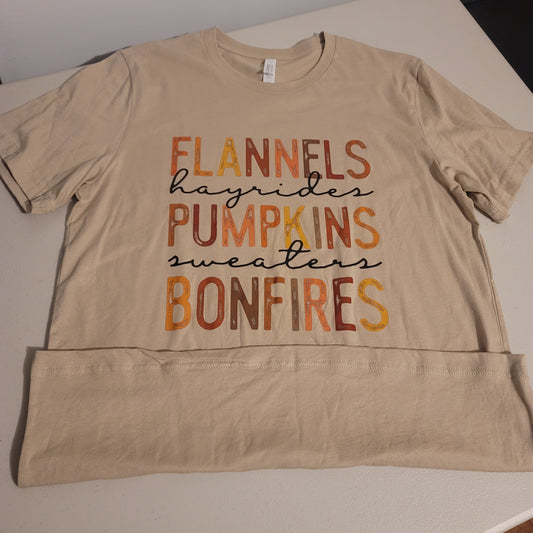 Flannels, Pumpkins, Bonfires - L