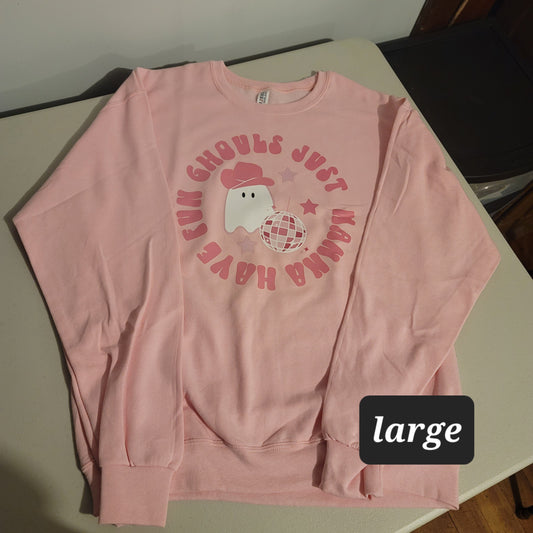 Ghouls Just Wanna Have Fun Crewneck - M
