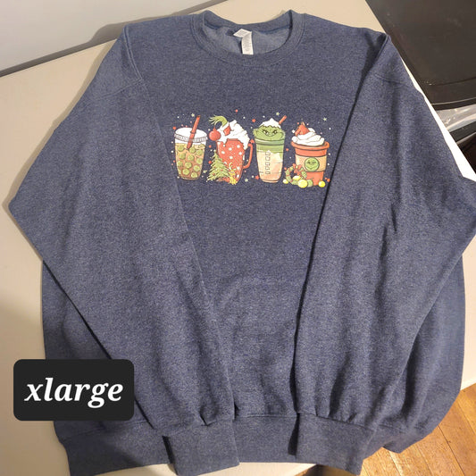 Mean One Drinks Crewneck - XL