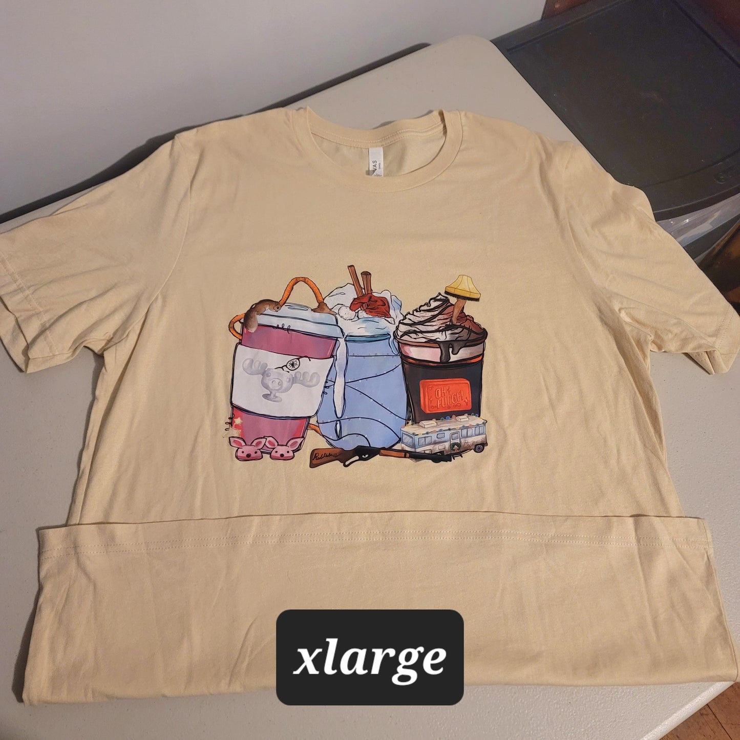 Christmas Movie Drinks Tshirt - XL