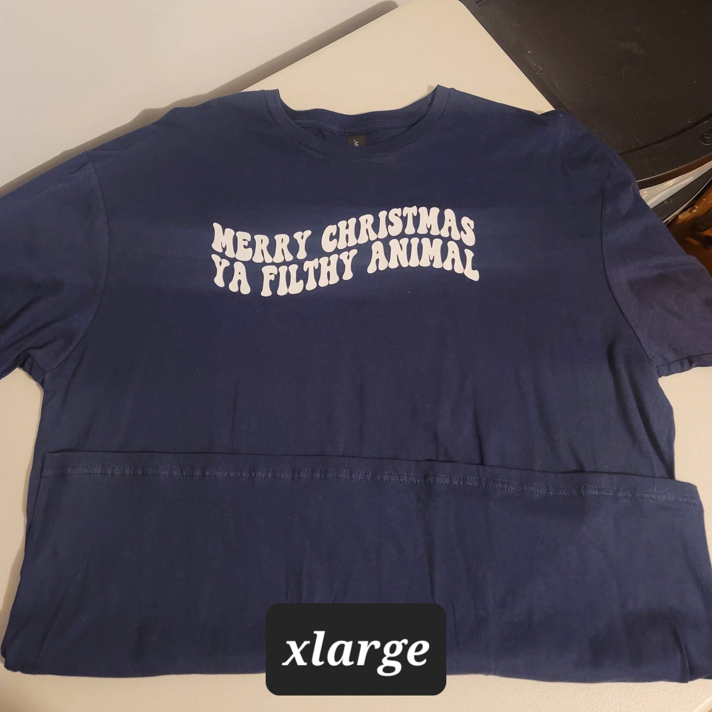 Merry Christmas Ya Filthy Animal Tshirt - XL