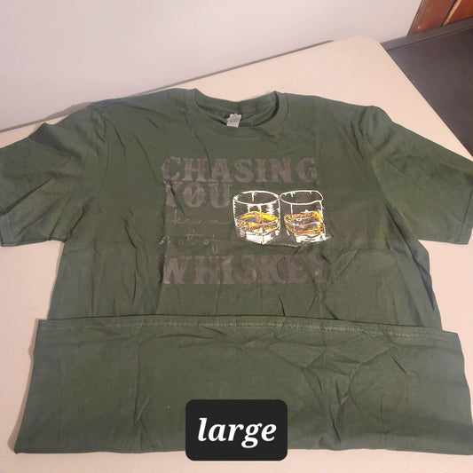 Chasing You Whiskey Tshirt - L