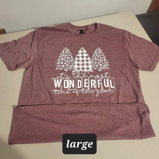 Most Wonderful Time Of The Year Tshirt - L