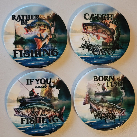 Rather Be Fishing Coaster Set