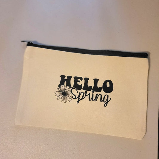 Hello Spring Zipper Pouch