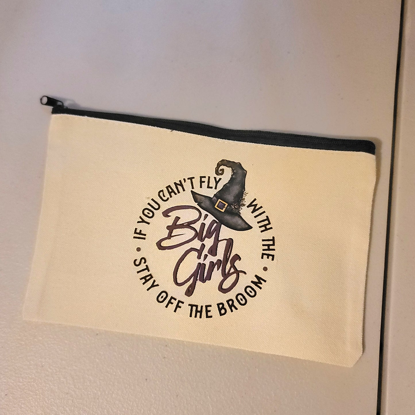 Stay Off The Broom Zipper Pouch