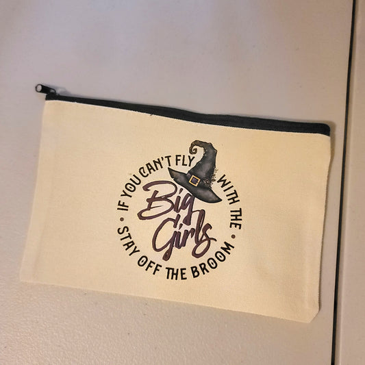 Stay Off The Broom Zipper Pouch
