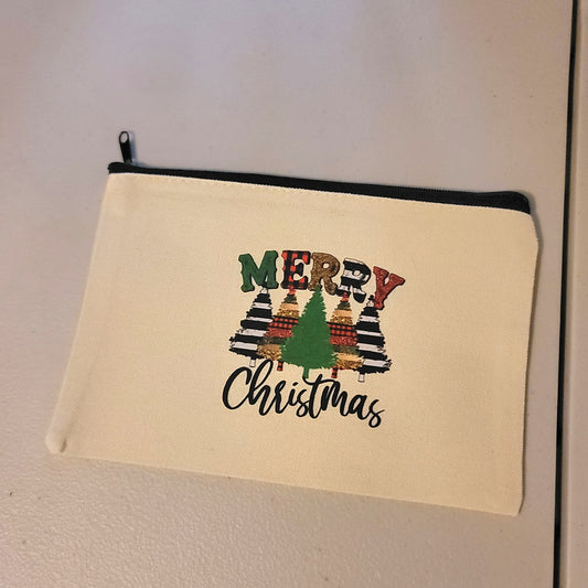 Merry Christmas Zipper Pouch