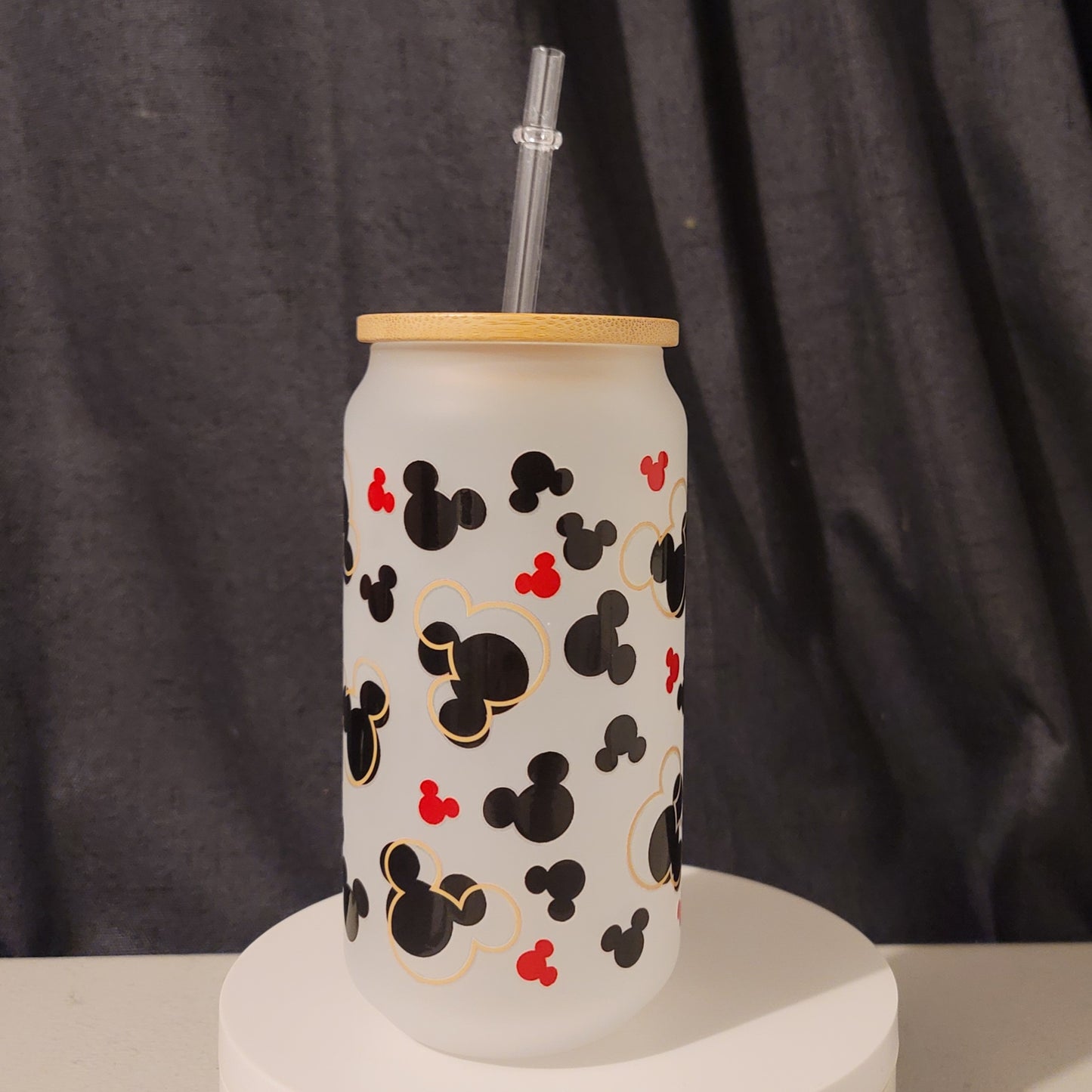Mouse Frosted Glass Can