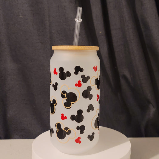 Mouse Frosted Glass Can