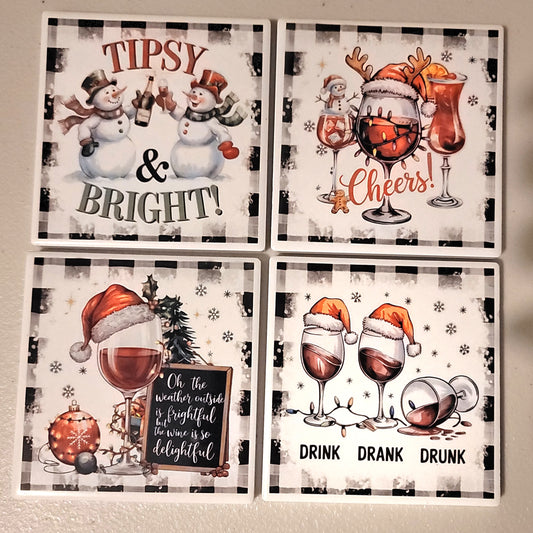 Tipsy & Bright Coaster Set