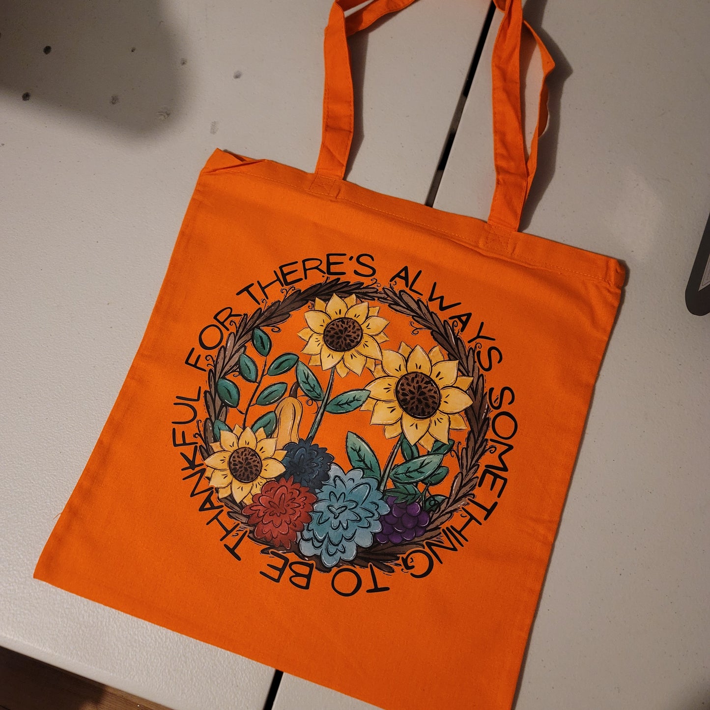 Thankful Tote - Orange