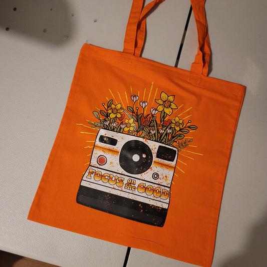 Focus On The Good Tote - Orange