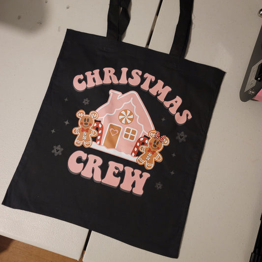Christmas Crew Tote - Black