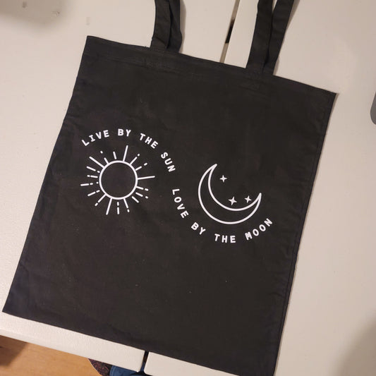 Live By The Sun, Love By The Moon Tote - Black