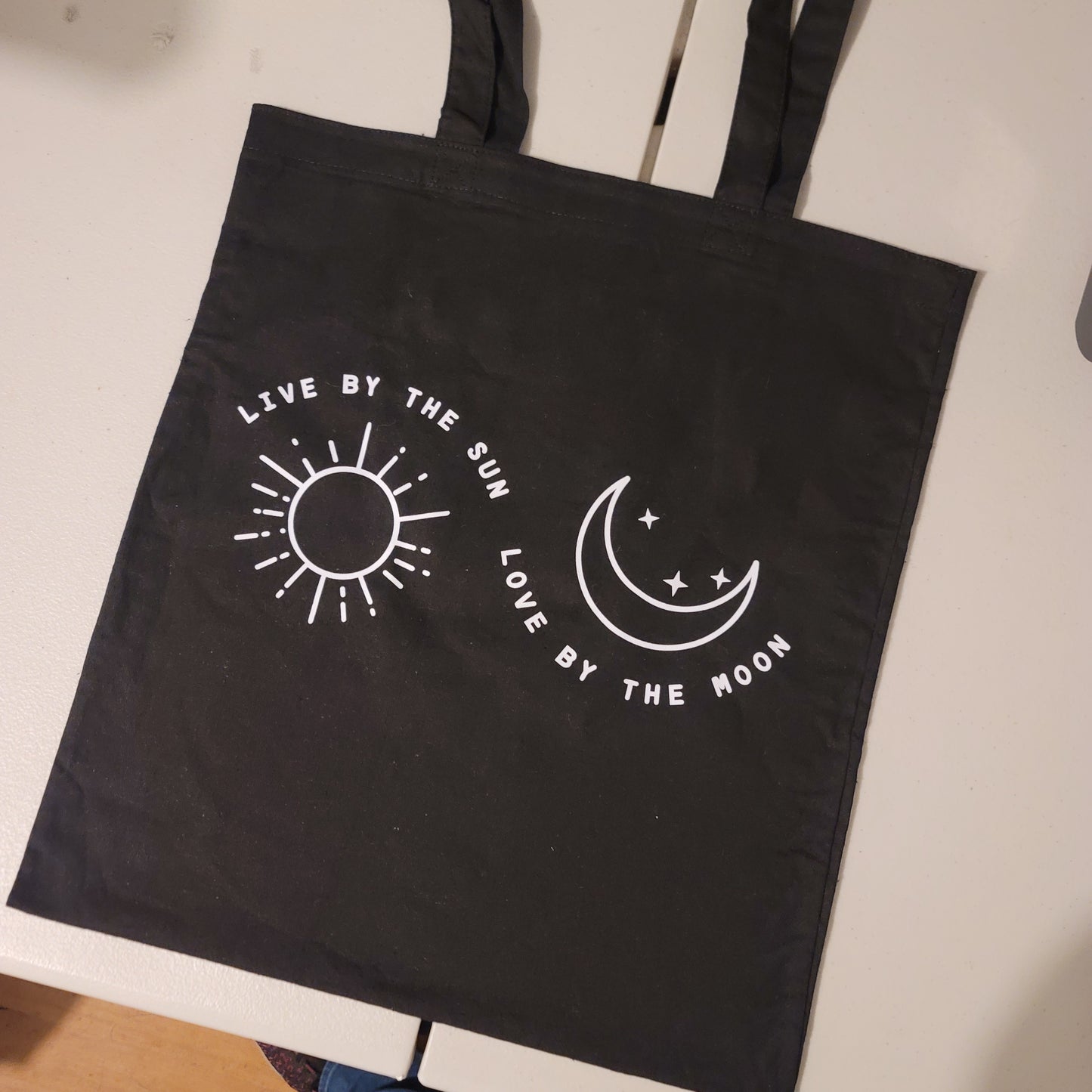 Live By The Sun, Love By The Moon Tote - Black