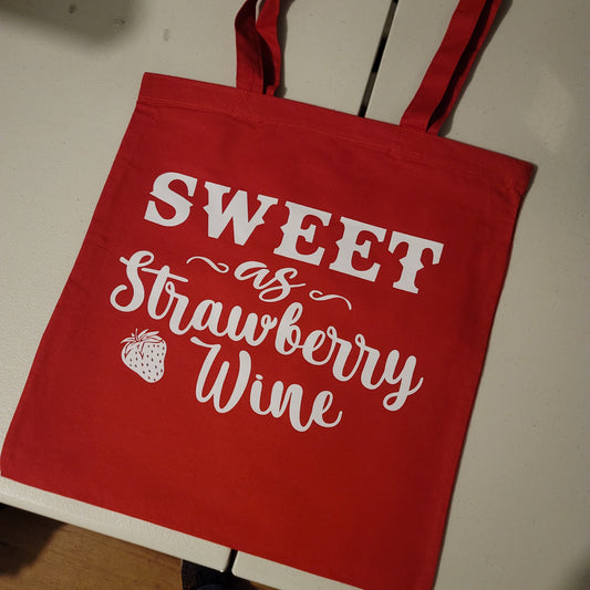 Sweet As Strawberry Wine Tote - Red