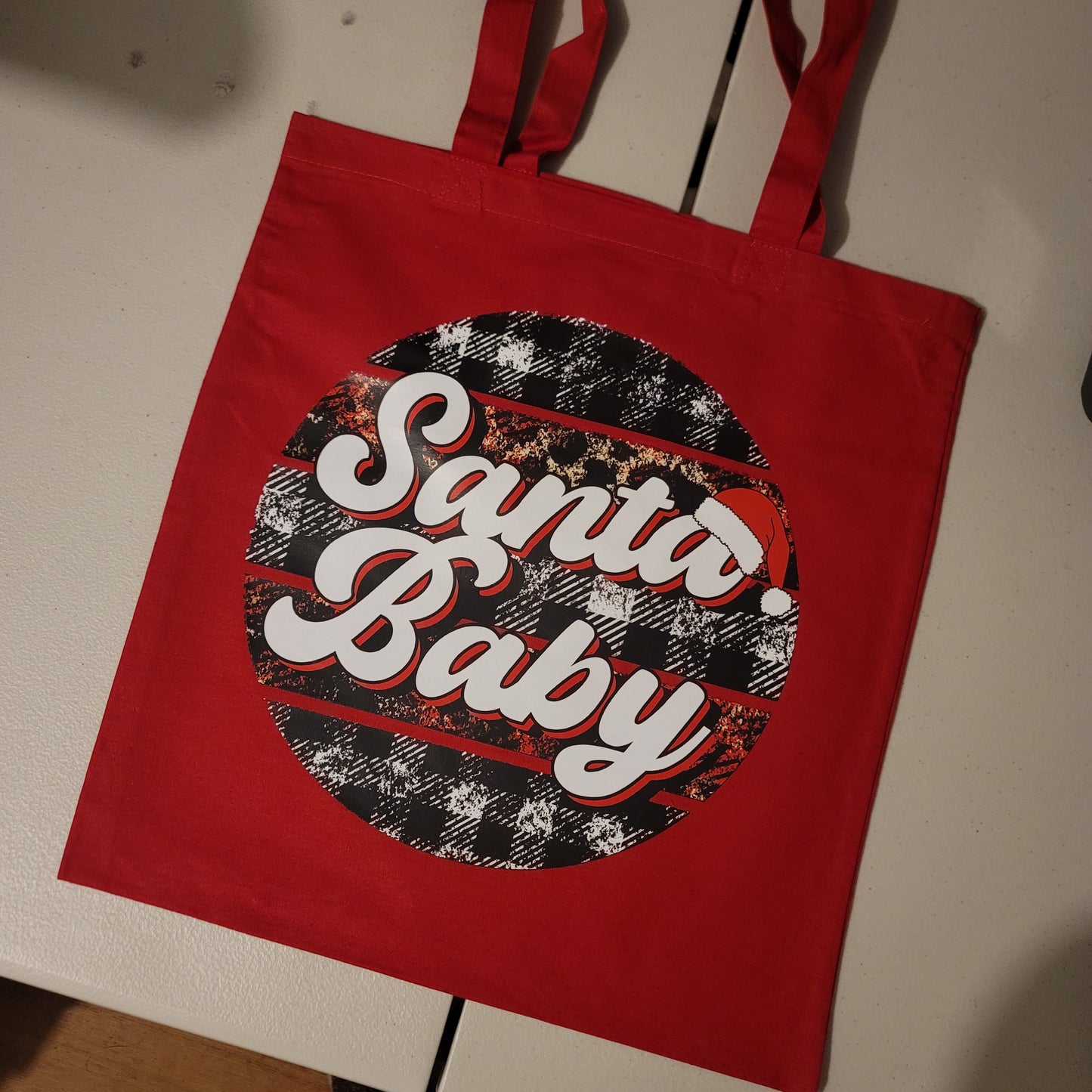 Santa Baby Tote - Red