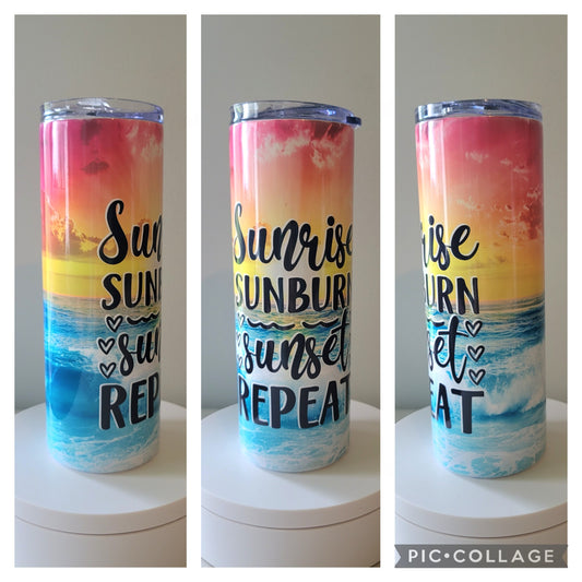 Sunrise, Sunburn, Sunset Tumbler