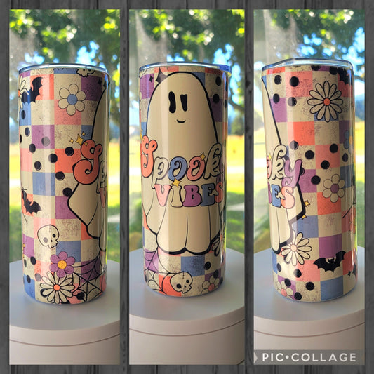 Retro Spooky Vibes Tumbler