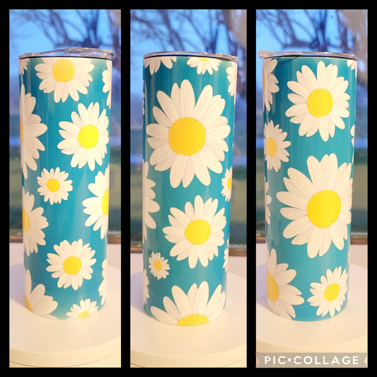 Blue Daisies Tumbler