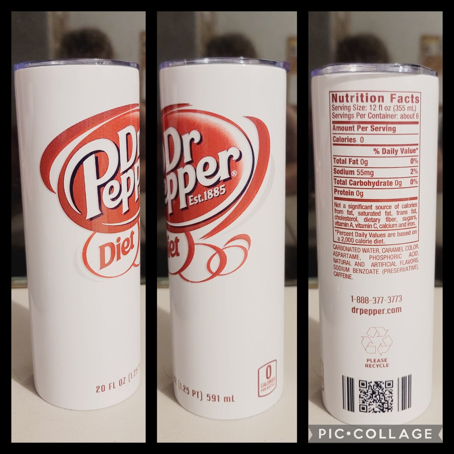 Diet Dr. Pepper Tumbler