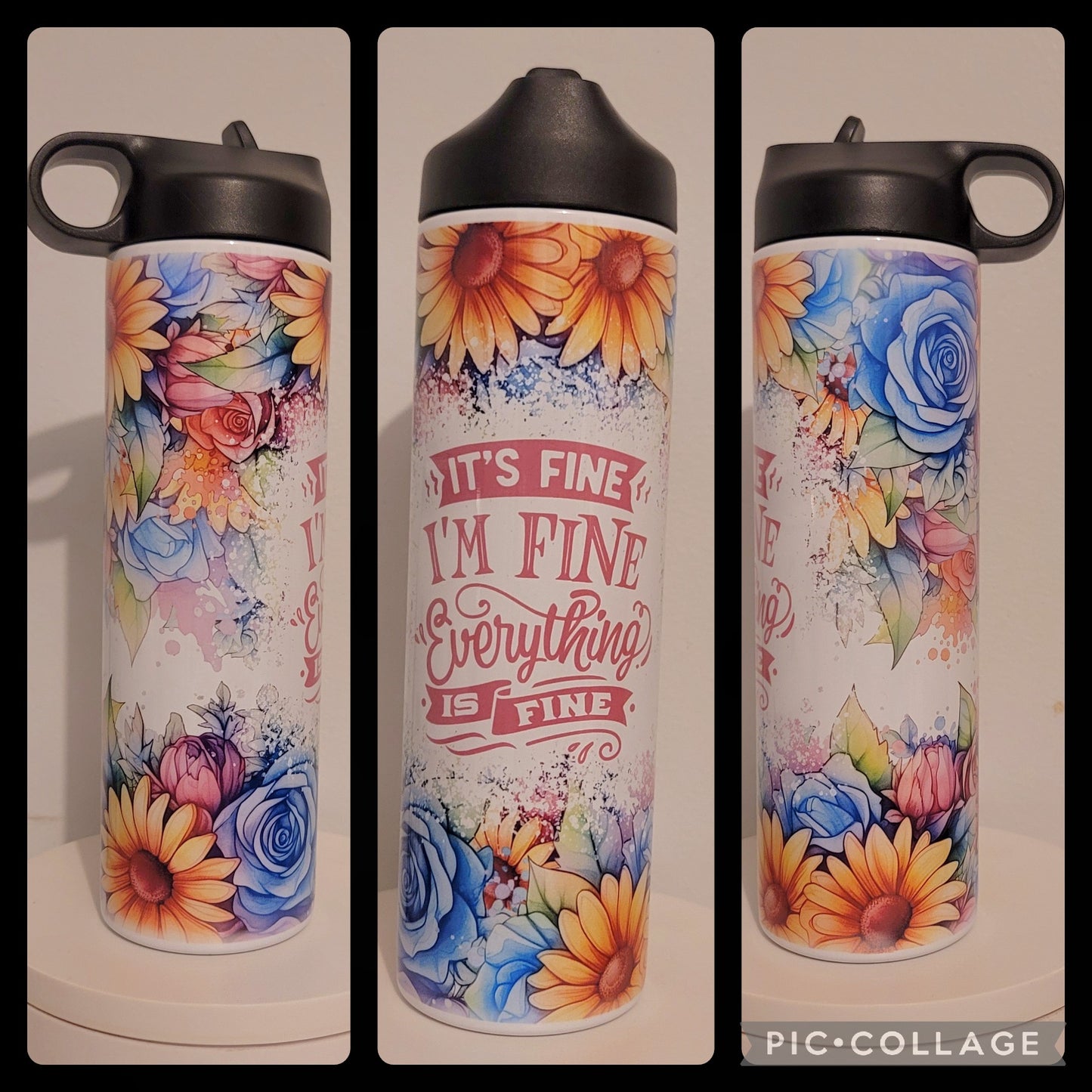 Everything's Fine Water Bottle