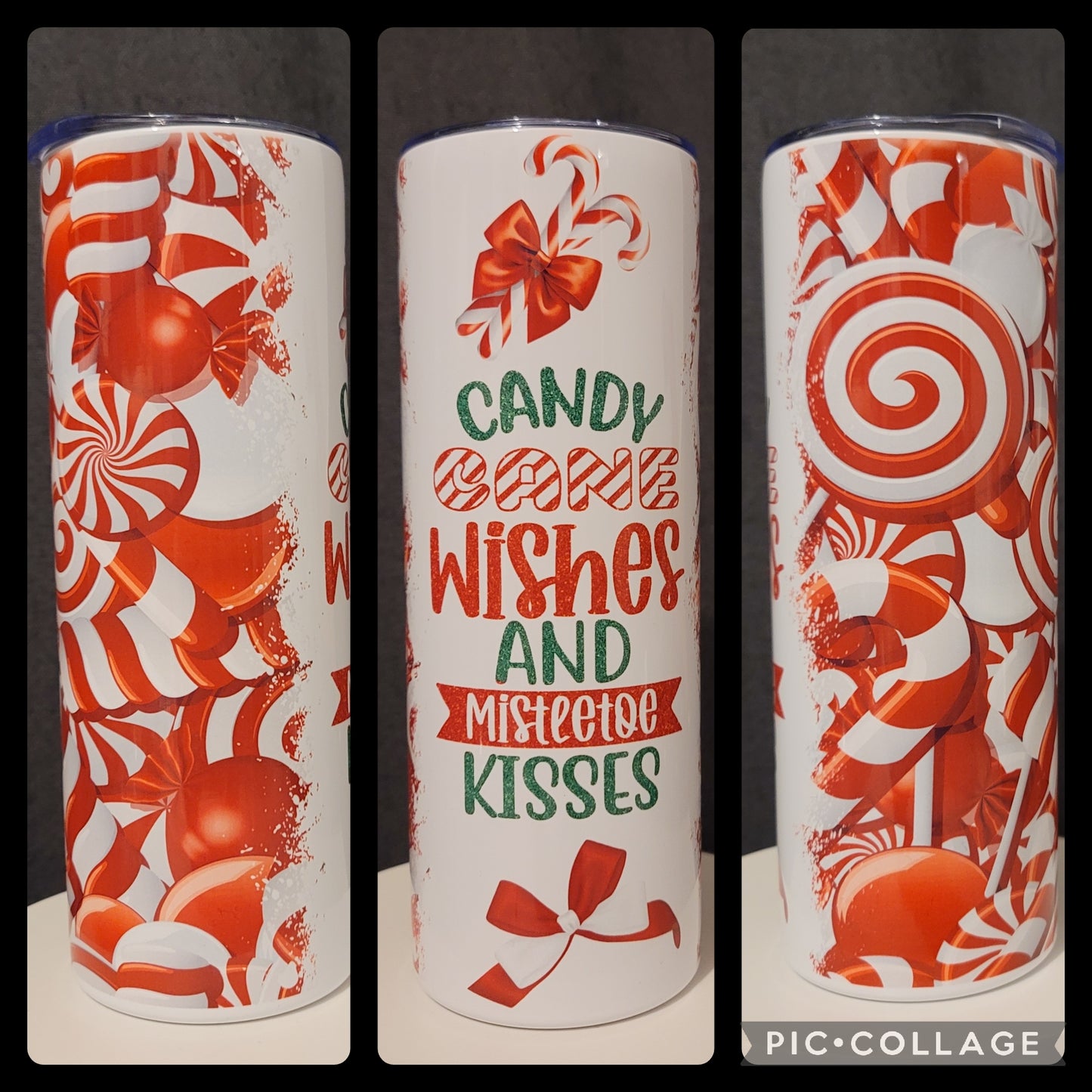 Candy Cane Wishes Tumbler