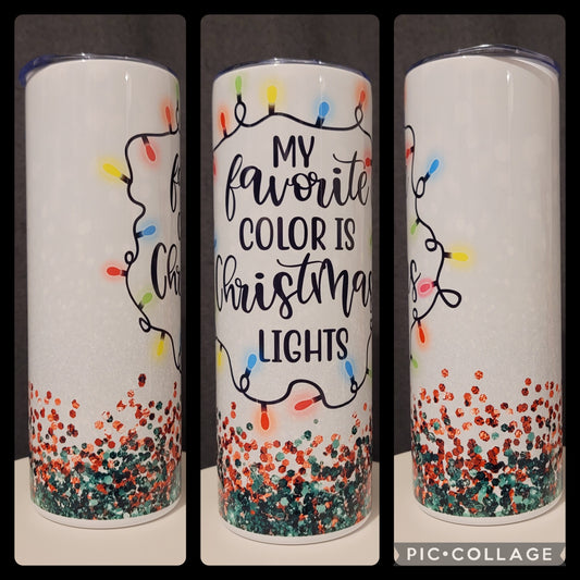 Christmas Lights Tumbler