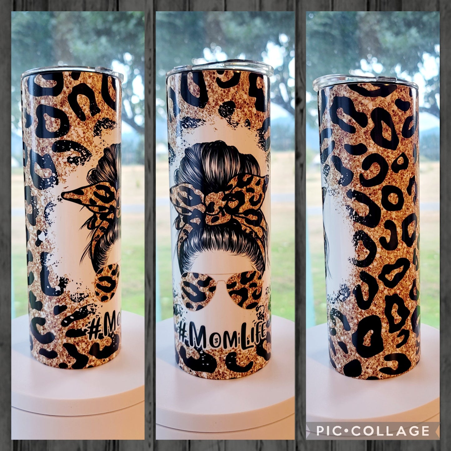 Mom Life Leopard Tumbler