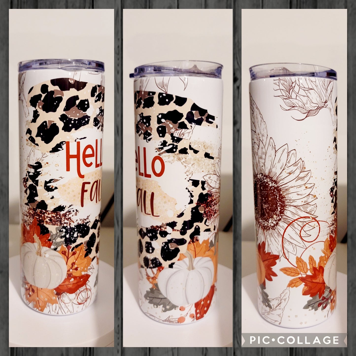 Hello Fall White Tumbler