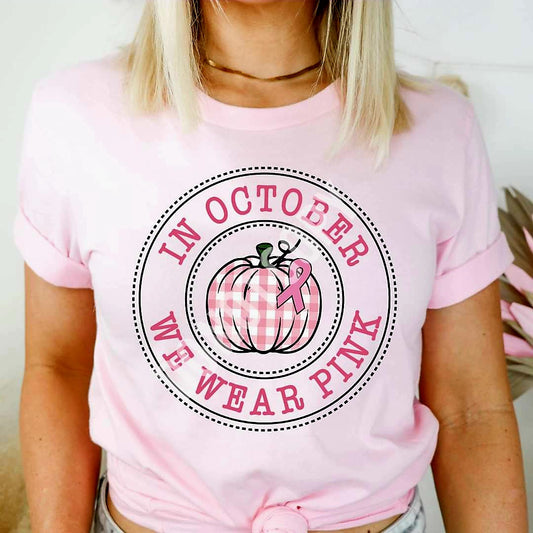 Pink Plaid Pumpkin