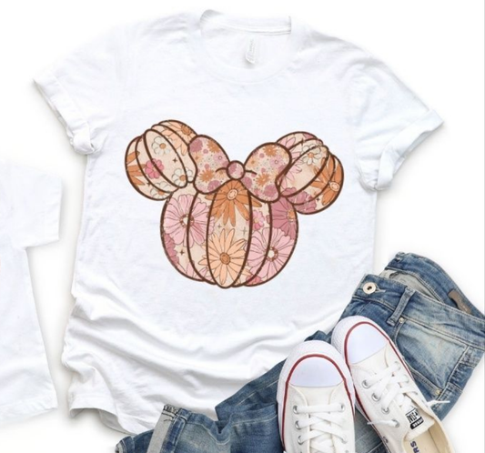Floral Mouse Pumpkin
