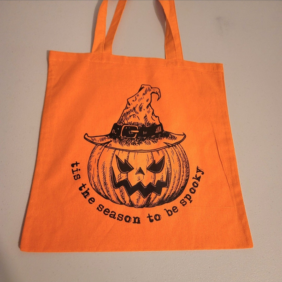 Tis The Season To Be Spooky Tote - Orange