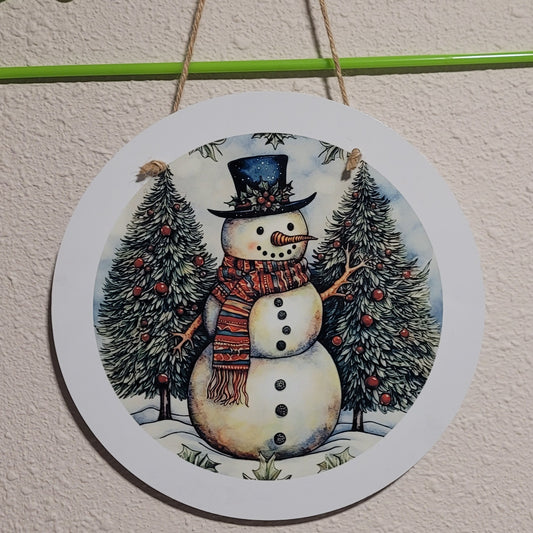Snowman Hanging Sign