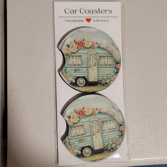 Vintage Trailer Car Coasters
